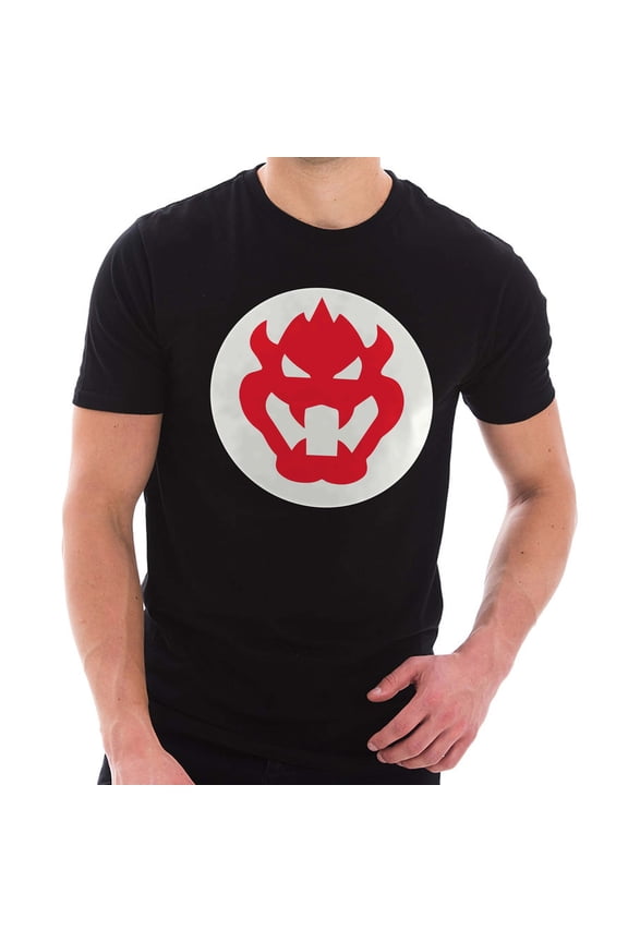 Big Size Bowser Logo Graphic Design Lane Seven Ring Spun Jersey Cotton Short Sleeve Premium T-Shirt - Black XL