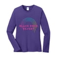 thumbnail image 1 of Big Size Bright Disco Desert Long Sleeve Cotton Graphic Shirt - Purple XL, 1 of 2