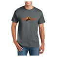 thumbnail image 1 of Big Size Bull Rider Cowbow Graphic Men's DryBlend Cotton Polyester T-Shirt - Dk Heather 3XL, 1 of 2
