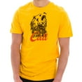 thumbnail image 1 of Big Size Cali Bear Graphic Design Unisex Short Sleeve Cotton Jersey T-Shirt - Taxi Gold XL, 1 of 4