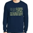 thumbnail image 1 of Big Size Camo Pattern Flag Graphic Design Men's Big Size Gildan Ultra Cotton Long Sleeve T-Shirt - Navy 3XL, 1 of 2