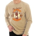 thumbnail image 1 of Big Size Catcher Discipline Graphic Design Unisex Cotton Long Sleeve T-shirt - Mushroom 2XL, 1 of 2