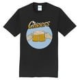 thumbnail image 1 of Big Size Cheers Beers Graphic Design Men's Big Size Port & Company Fan Favorite Crew Neck Tee Shirt - Jet Black XL, 1 of 2