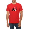 thumbnail image 1 of Big Size Chess Piece Graphic Design Deluxe Jersey T-Shirt - Red 2XL, 1 of 4