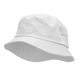 TopHeadwear Blank Cotton Bucket Hat - White - Small/Medium 
