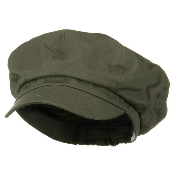 Big Size Cotton Newsboy Hat - Grey XL-3XL