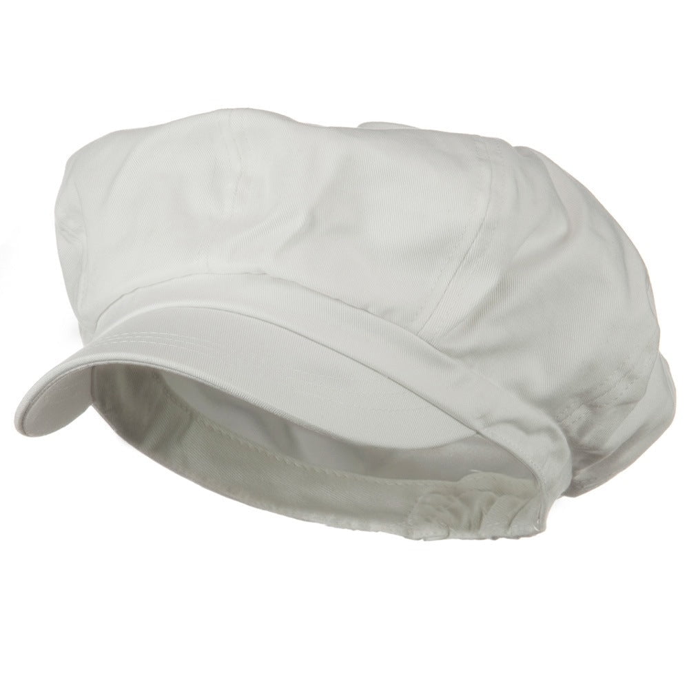 キャップ threetimes Cotton logo newsboy cap 5BNY385 Big Size Cotton Newsboy Hat - White XL-3XL - Walmart.com
