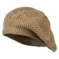 thumbnail image 1 of Big Size Cotton Rasta Tam Beret - Khaki XL-3XL, 1 of 5