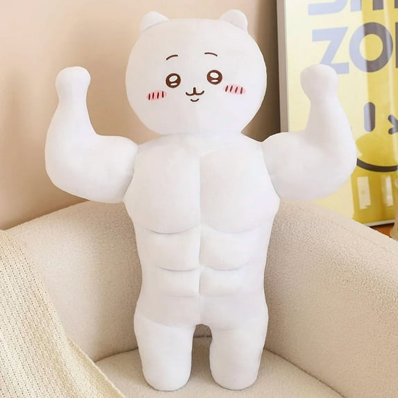 Big Size Creative Chiikawa Plush Toy Stuffed Muscle Usagi Plushies ...