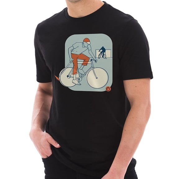 Big Size Cycle Polo Graphic Design Ring Spun Combed Cotton Short Sleeve Deluxe Jersey T-Shirt - Black XL