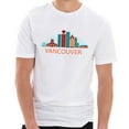 thumbnail image 1 of Big Size Downtown Vancouver Graphic Design Deluxe Jersey T-Shirt - White XL, 1 of 4