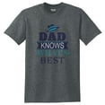 thumbnail image 1 of Big Size Father Knows Best Graphic Men's DryBlend Cotton Polyester T-Shirt - Dk Heather XL, 1 of 2
