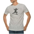 thumbnail image 1 of Big Size Fencing Fighter Graphic Design Deluxe Jersey T-Shirt - Heather Grey 3XL, 1 of 4