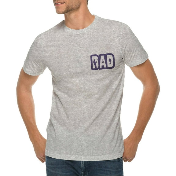 Big Size Fisher Dad Graphic Design Deluxe Jersey T-Shirt - Heather Grey XL