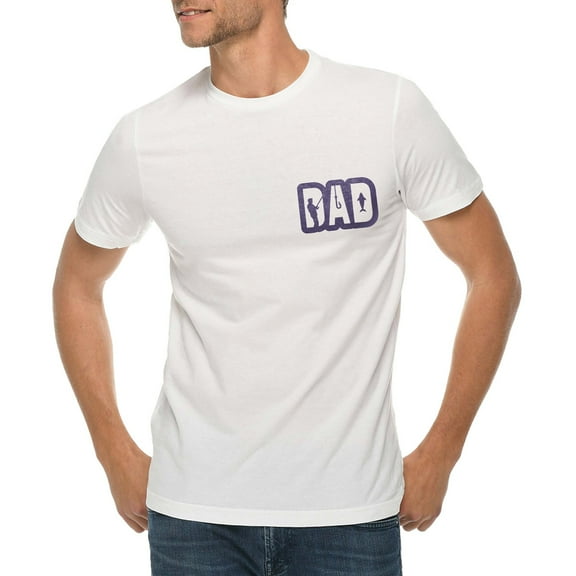 Big Size Fisher Dad Graphic Design Deluxe Jersey T-Shirt - White XL