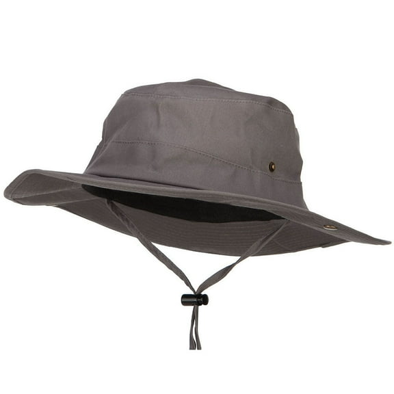 Big Size Fishing Aussie Hat - Charcoal XL-3XL