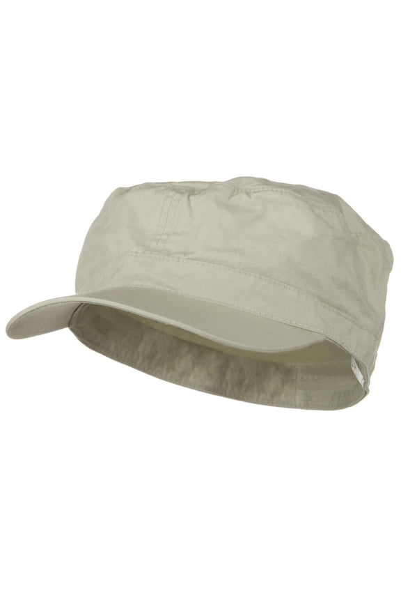 Big Size Fitted Cotton Ripstop Military Army Cap - Stone 7-1-4