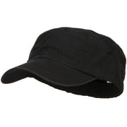 Big Size Fitted Ripstop Cotton Military Army Cap - Black 2XL-3XL