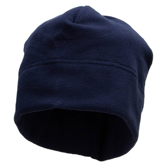 Big Size Fleece Beanie - Navy XL-3XL