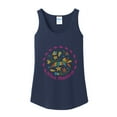 thumbnail image 1 of Big Size Folklorico Textile Animal Cotton Tank Top Graphic Shirt - Navy XL, 1 of 2