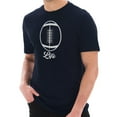 thumbnail image 1 of Big Size Football Life Graphic Design Unisex Short Sleeve Cotton Jersey T-Shirt - Navy XL, 1 of 4