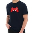 thumbnail image 1 of Big Size Game Controller Graphic Design Short Sleeve Cotton Jersey T-Shirt - Navy 2XL, 1 of 4