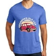 thumbnail image 1 of Big Size Grandpa's Old Car Men's Big Size District Perfect Tri V-Neck T-Shirt - Royal Frost 2XL, 1 of 2
