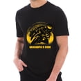 thumbnail image 1 of Big Size Grandpa's Ride Graphic Design Ring Spun Combed Cotton Short Sleeve Deluxe Jersey T-Shirt - Black XL, 1 of 4