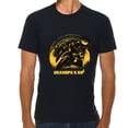 thumbnail image 1 of Big Size Grandpa's Ride Graphic Design Ring Spun Combed Cotton Short Sleeve Deluxe Jersey T-Shirt - Navy 2XL, 1 of 4