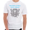 thumbnail image 1 of Big Size Grow A Beard Graphic Design Unisex Ring Spun Combed Cotton Short Sleeve Deluxe Jersey T-Shirt - White 3XL, 1 of 4