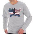 thumbnail image 1 of Big Size Happy Labor Day Unisex Ring Spun Cotton Premium Long Sleeve T-shirt - Heather Grey 3XL, 1 of 3