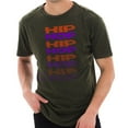 thumbnail image 1 of Big Size Hip Hop Wave Graphic Design Vintage Crewneck Tee - Vintage Olive XL, 1 of 4
