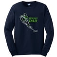 thumbnail image 1 of Big Size Hockey Dad Graphic Men's Ultra Cotton Long Sleeve T-Shirt - Navy 2XL, 1 of 2
