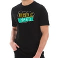 thumbnail image 1 of Big Size Hustle Hard Phrase Graphic Design Short Sleeve Cotton Jersey T-Shirt - Black XL, 1 of 4