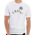 thumbnail image 1 of Big Size I Rock Graphic Design Ring Spun Combed Cotton Short Sleeve Deluxe Jersey T-Shirt - White 3XL, 1 of 4