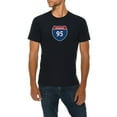 thumbnail image 1 of Big Size Interstate Highway 95 Graphic Design Deluxe Jersey T-Shirt - Navy 3XL, 1 of 4