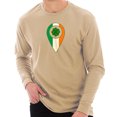 thumbnail image 1 of Big Size Irish Drop Pin Ring Spun Cotton Premium Long Sleeve Graphic Shirt - Mushroom 2XL, 1 of 4