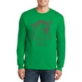 thumbnail image 1 of Big Size Japan Wave Graphic Men's Ultra Cotton Long Sleeve T-Shirt - Irish Green 4XL, 1 of 2