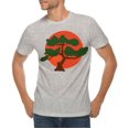 thumbnail image 1 of Big Size Japanese Bonsai Graphic Design Deluxe Jersey T-Shirt - Heather Grey XL, 1 of 4