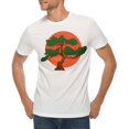 thumbnail image 1 of Big Size Japanese Bonsai Graphic Design Deluxe Jersey T-Shirt - White XL, 1 of 4