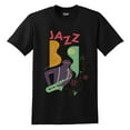 thumbnail image 1 of Big Size Jazz Player Polyester DryBlend Graphic Shirt - Black XL, 1 of 2