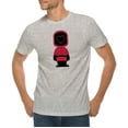 thumbnail image 1 of Big Size K-drama Heart Graphic Design Deluxe Jersey T-Shirt - Heather Grey XL, 1 of 4