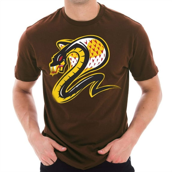 Big Size Kai the Cobra Graphic Design Lane Seven Ring Spun Jersey Cotton Short Sleeve Premium T-Shirt - Chestnut XL