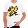 thumbnail image 1 of Big Size Kai the Cobra Graphic Design Lane Seven Ring Spun Jersey Cotton Short Sleeve Premium T-Shirt - White 2XL, 1 of 4