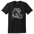 thumbnail image 1 of Big Size Keg and Beer Graphic Design Men's Big Size Cotton Polyester Dry Blend T-Shirt - Black XL, 1 of 2