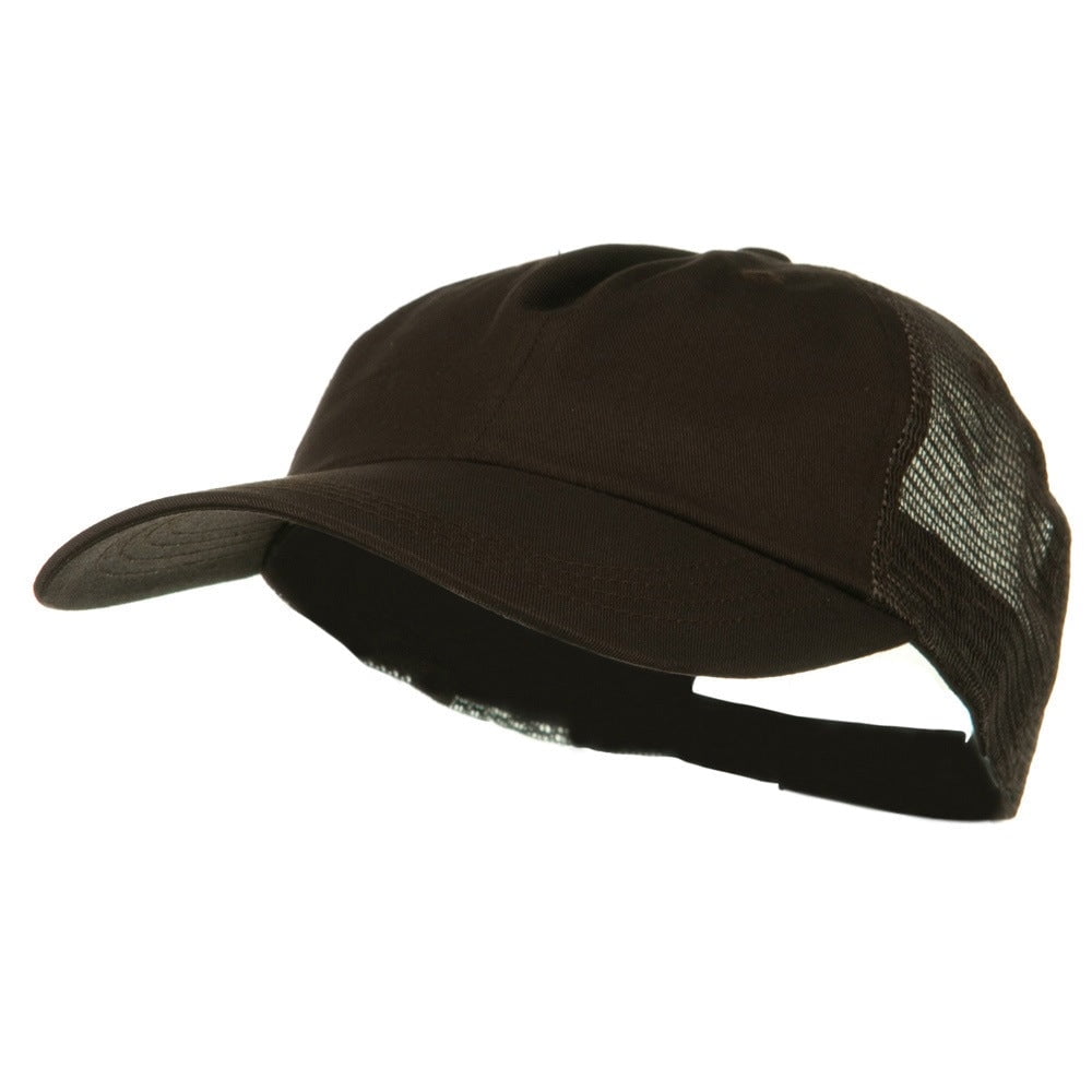 Big Size Low Profile Special Cotton Mesh Cap - Denim Black