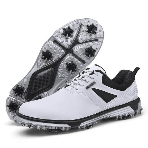 Big Size Men Women Unisex Golf Shoes Professional Outdoor Waterproof Lightweight No-Slip Golf Walking Sport Sneakers 9 Spikes Golf Trainers