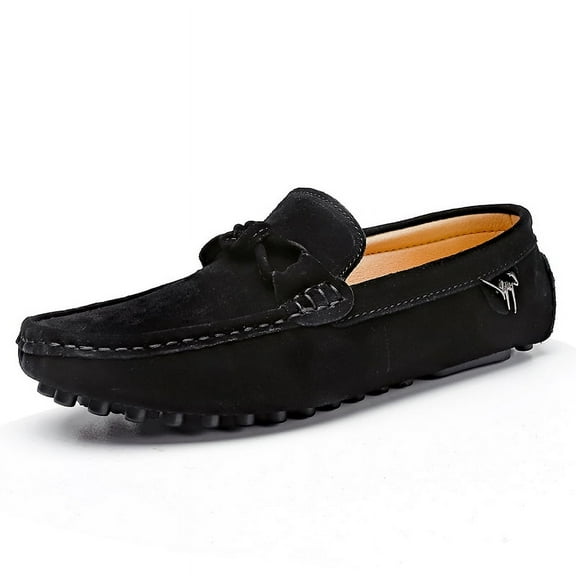 Big Size Men's Casual Loafers Slip On Leather Shoes Comfortable Lightweight Driving Shoes Male Moccasins Classic Penny Loafer Flats Boat Shoes Outdoor Walking Shoes