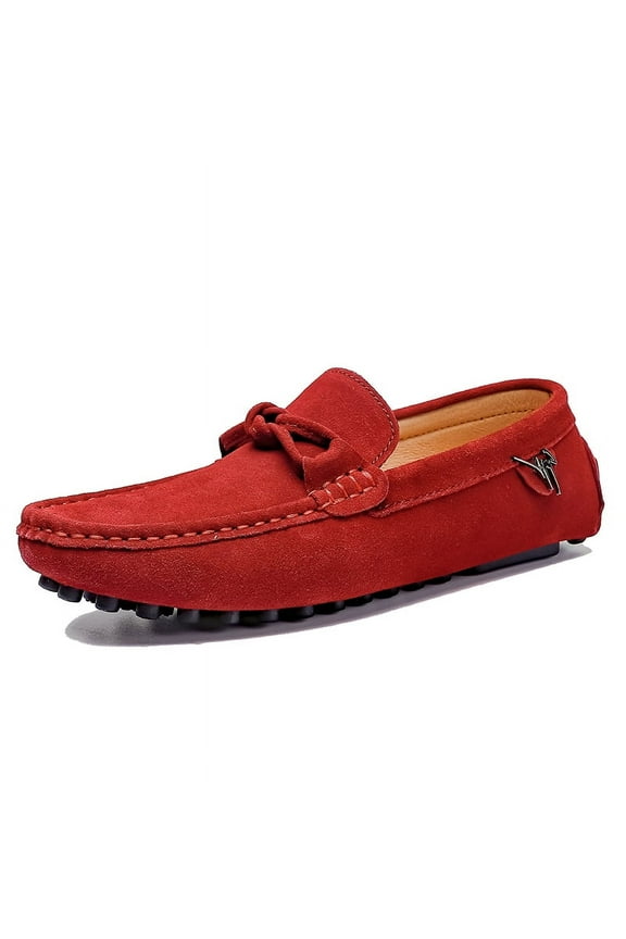 Big Size Men's Casual Loafers Slip On Leather Shoes Comfortable Lightweight Driving Shoes Male Moccasins Classic Penny Loafer Flats Boat Shoes Outdoor Walking Shoes