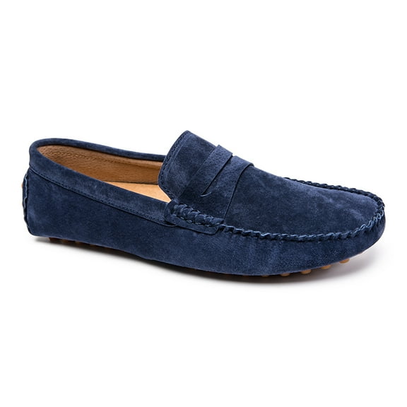 Big Size Men's Casual Loafers Slip On Leather Shoes Comfortable Lightweight Driving Shoes Male Moccasins Classic Penny Loafer Flats Boat Shoes Outdoor Walking Shoes